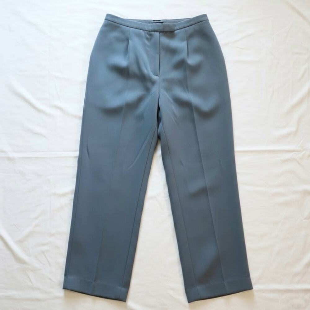 Tahari Levine Vintage Gray Straight Leg Dress Pants Womens 10